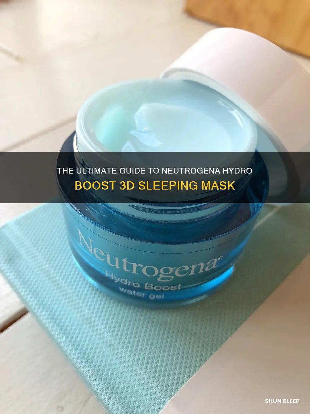 how to use neutrogena hydro boost 3d sleeping mask