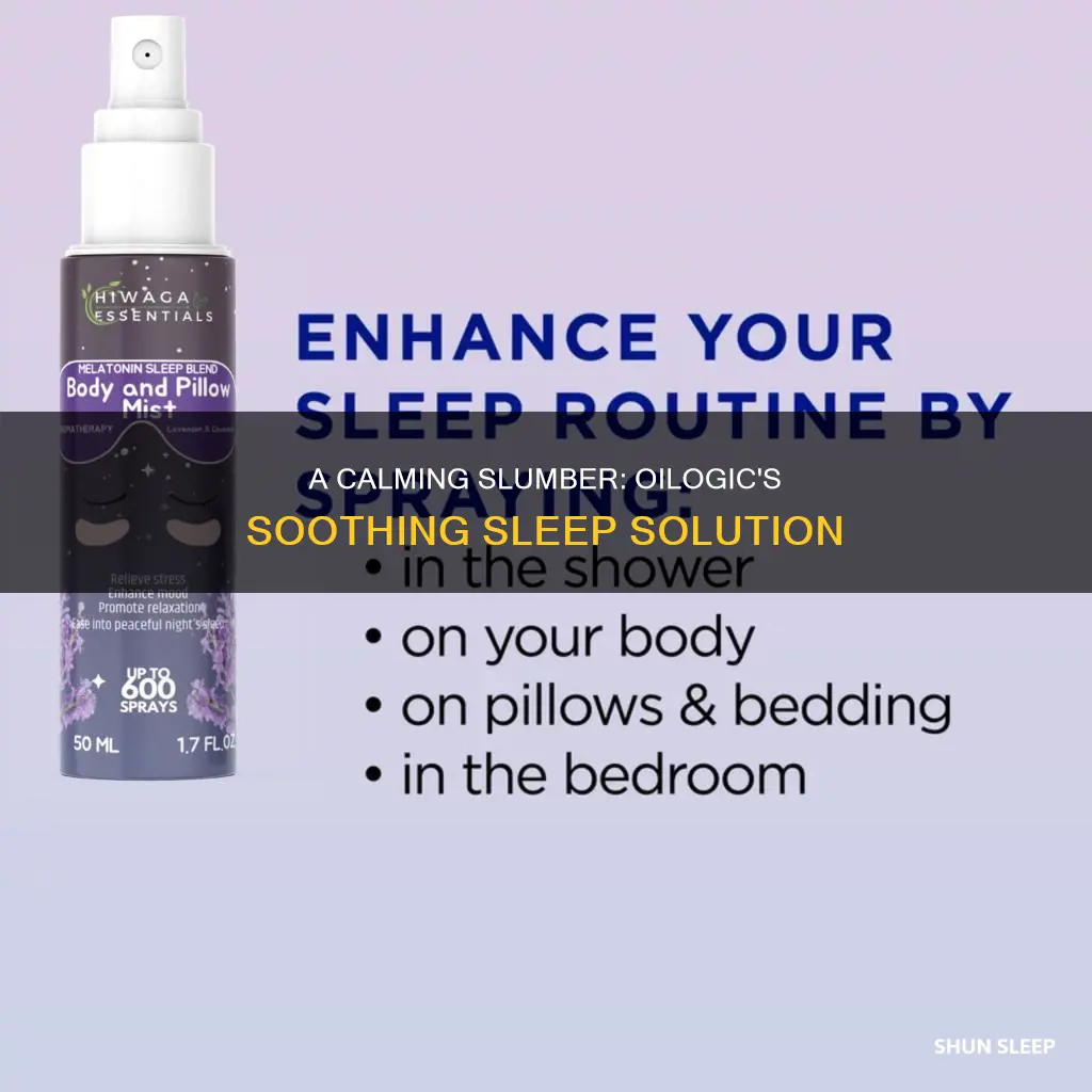 how to use oilogic slumber and sleep