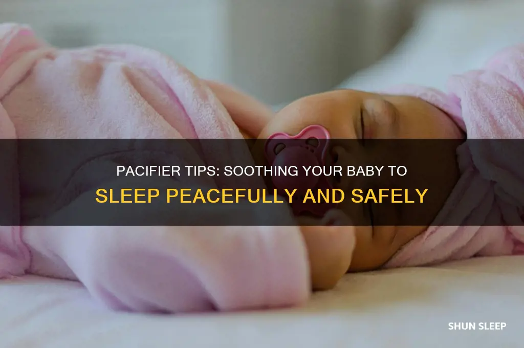 how to use pacifier to help baby sleep