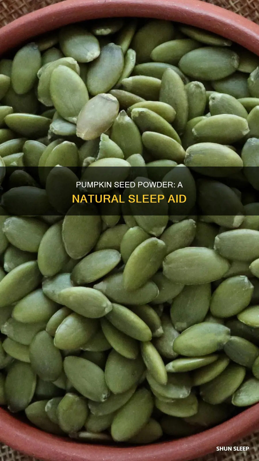 how to use pumpkin seed powder for sleep