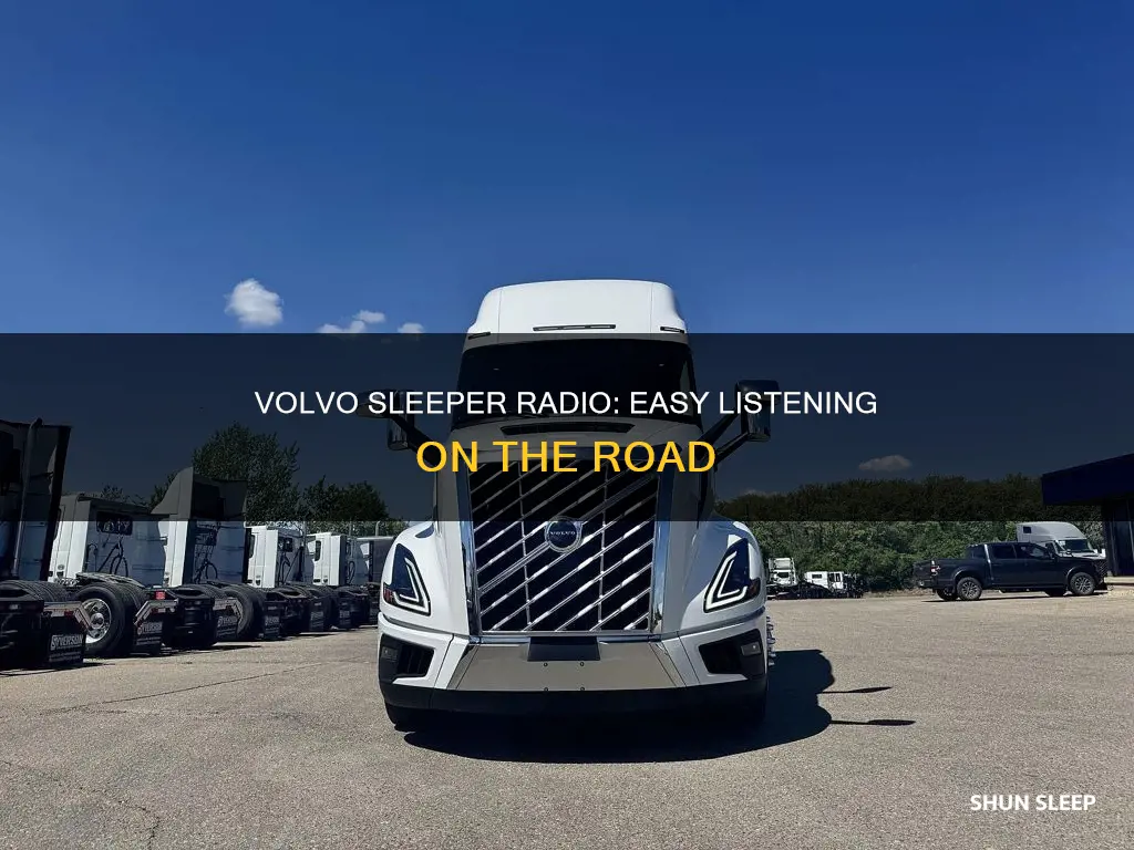 how to use radio in sleeper on volvo