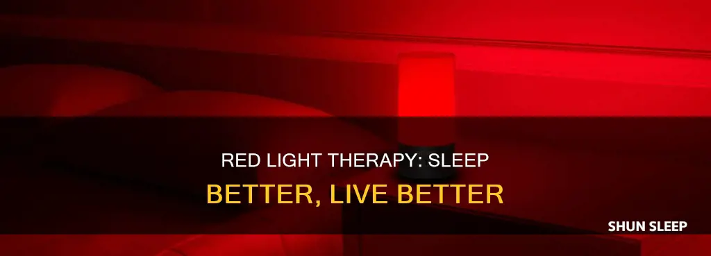 how to use red light therapy for sleep