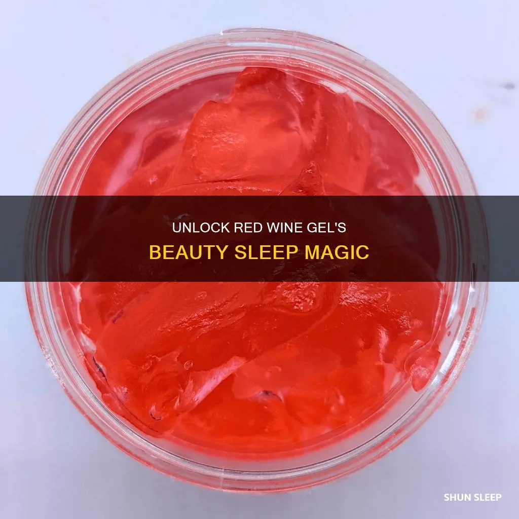 how to use red wine sleeping face gel