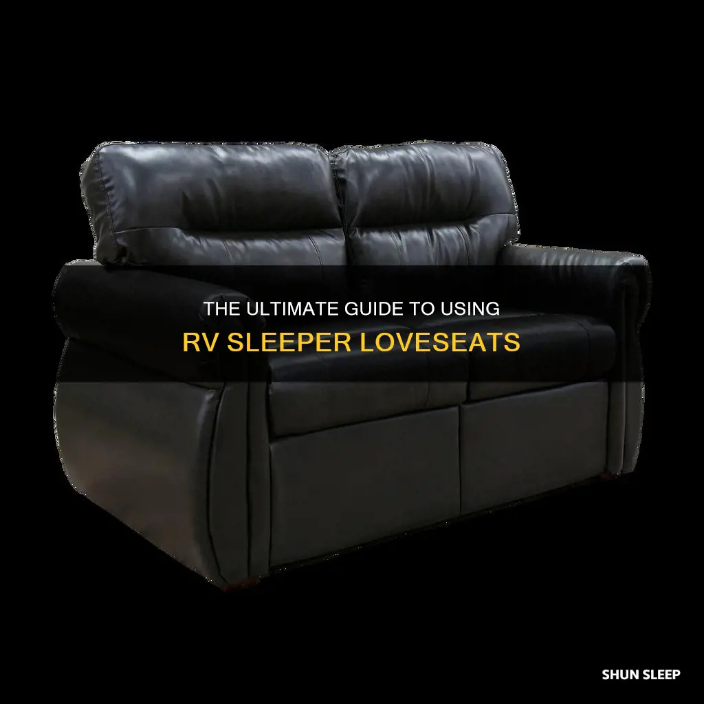 how to use rv sleeper loveseat