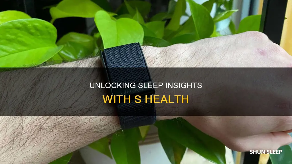how to use s health sleep