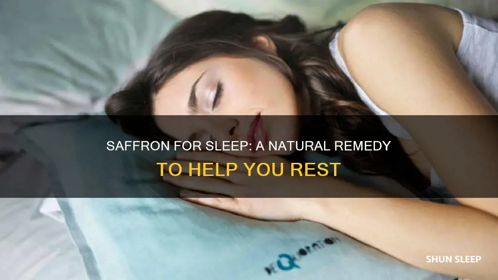 how to use saffron for sleep