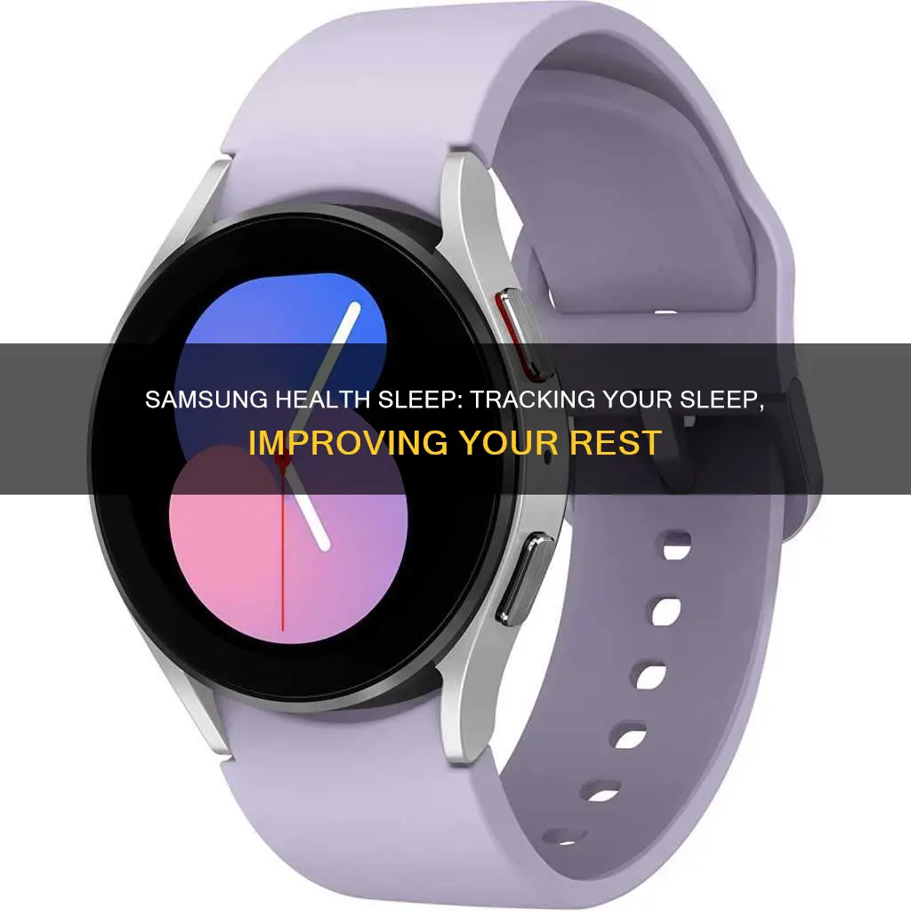 how to use samsung health sleep