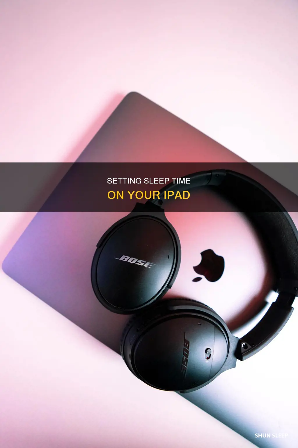 how to use set sleep time ipad