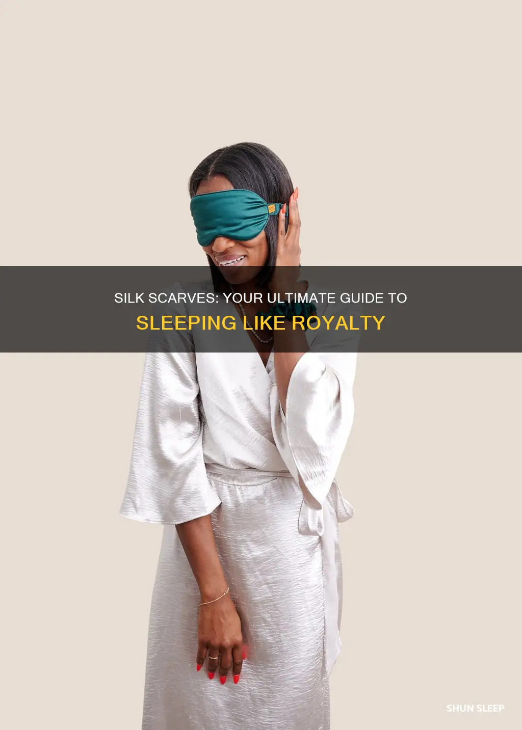how to use silk scarf for sleeping
