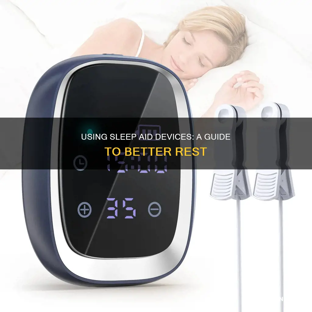 how to use sleep aid handheld device