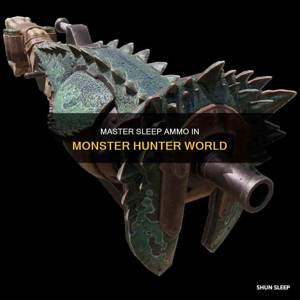 how to use sleep ammo monster hunter world