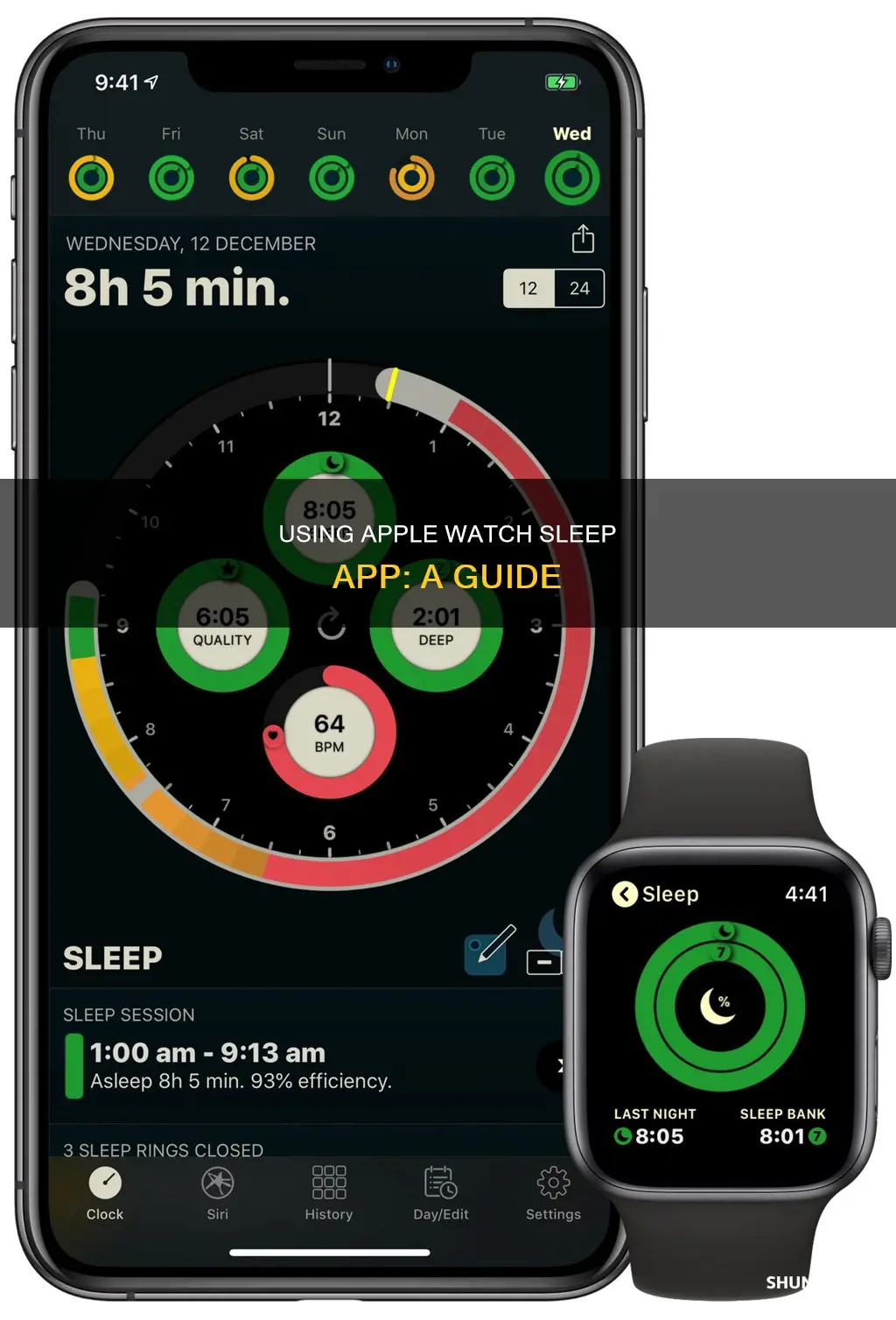 how to use sleep app apple watch
