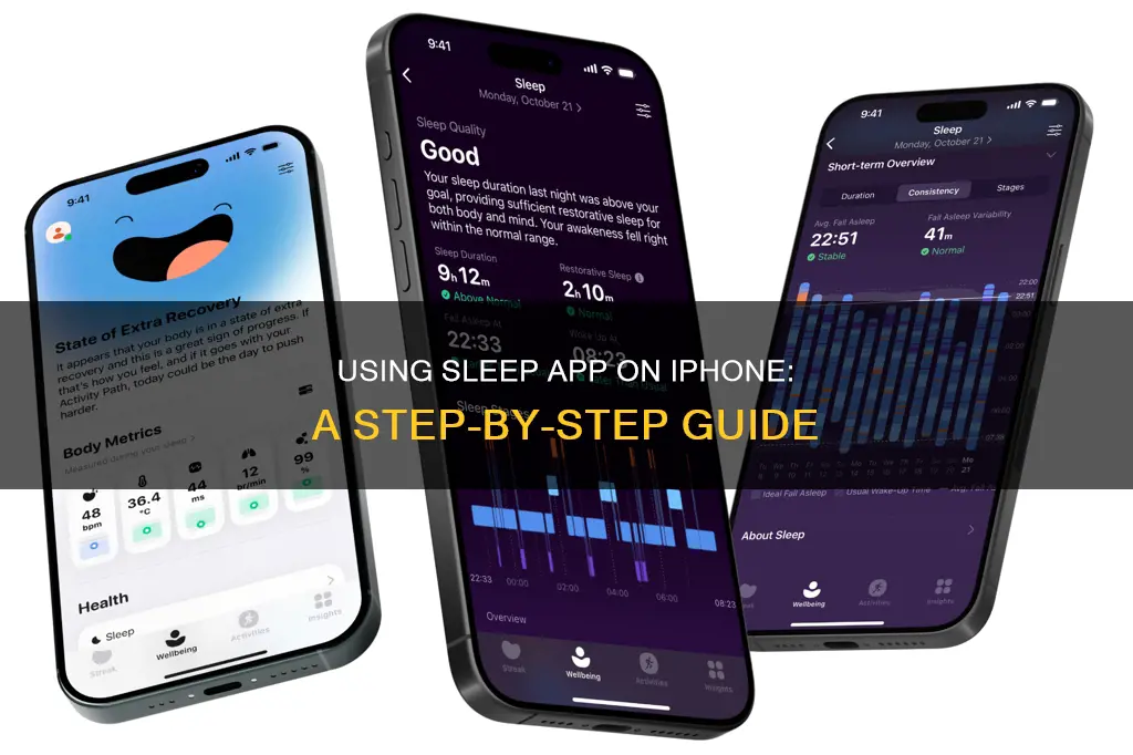 how to use sleep app on iphone