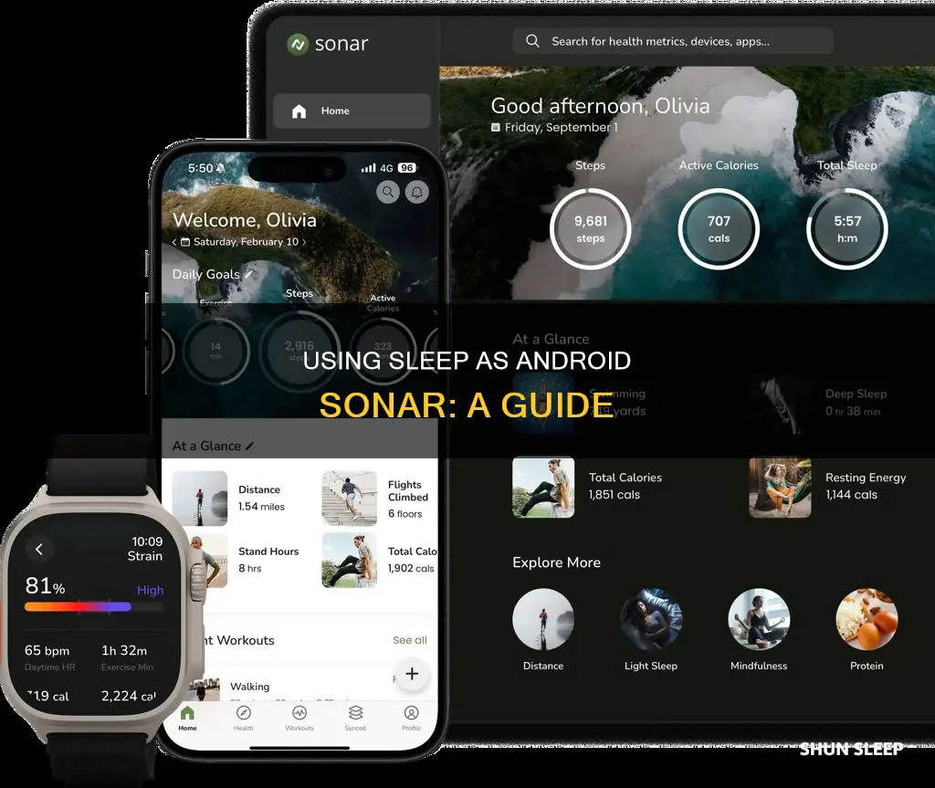 how to use sleep as android sonar