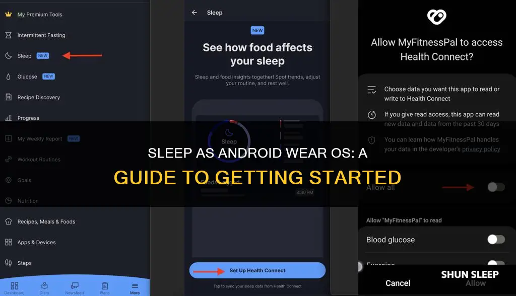 how to use sleep as android wear os