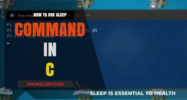 Understanding the Sleep Command in C