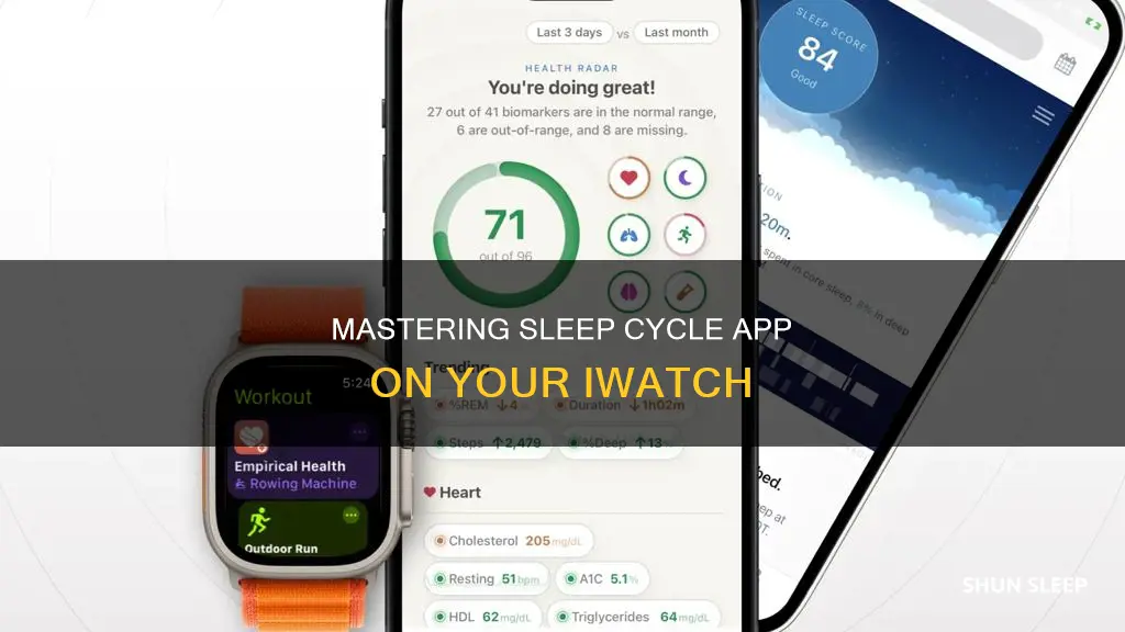 how to use sleep cycle on iwatch