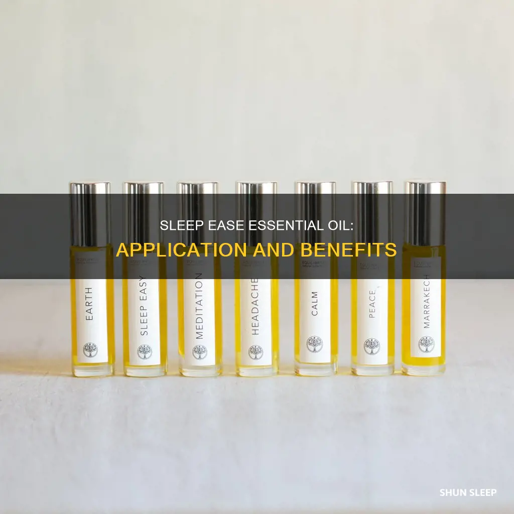 how to use sleep ease essential oil