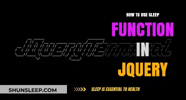 JQuery Sleep Function: A Guide to Delayed Actions