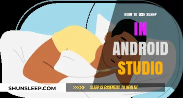 Android Studio Sleep Function: A Comprehensive Guide