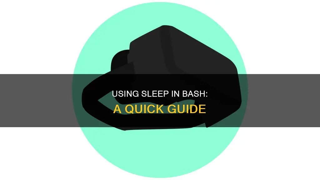 how to use sleep in bash
