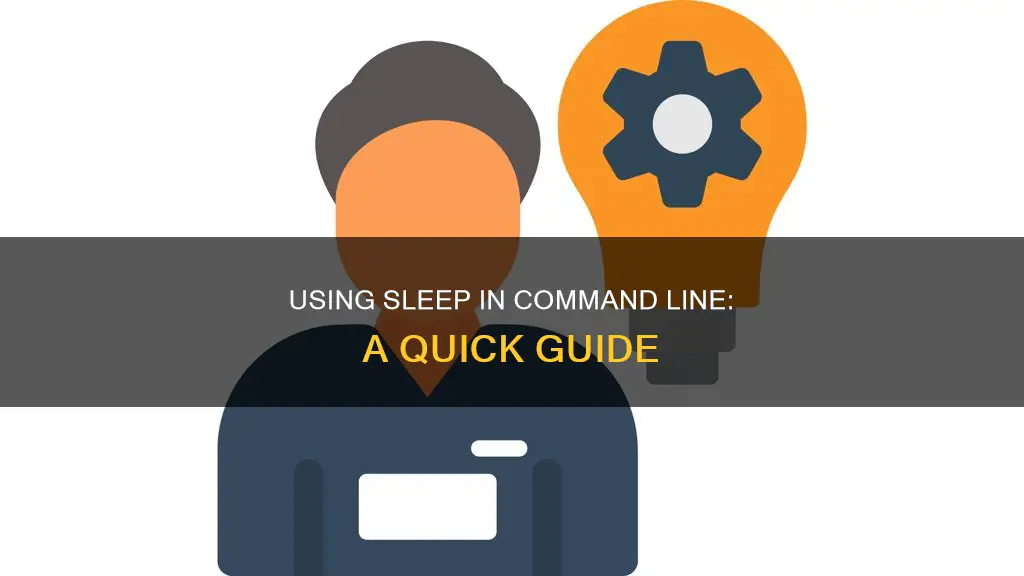 how to use sleep in cmd line