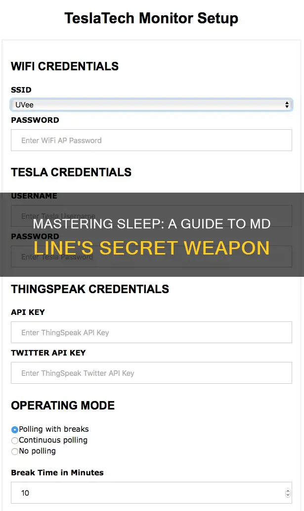how to use sleep in md line