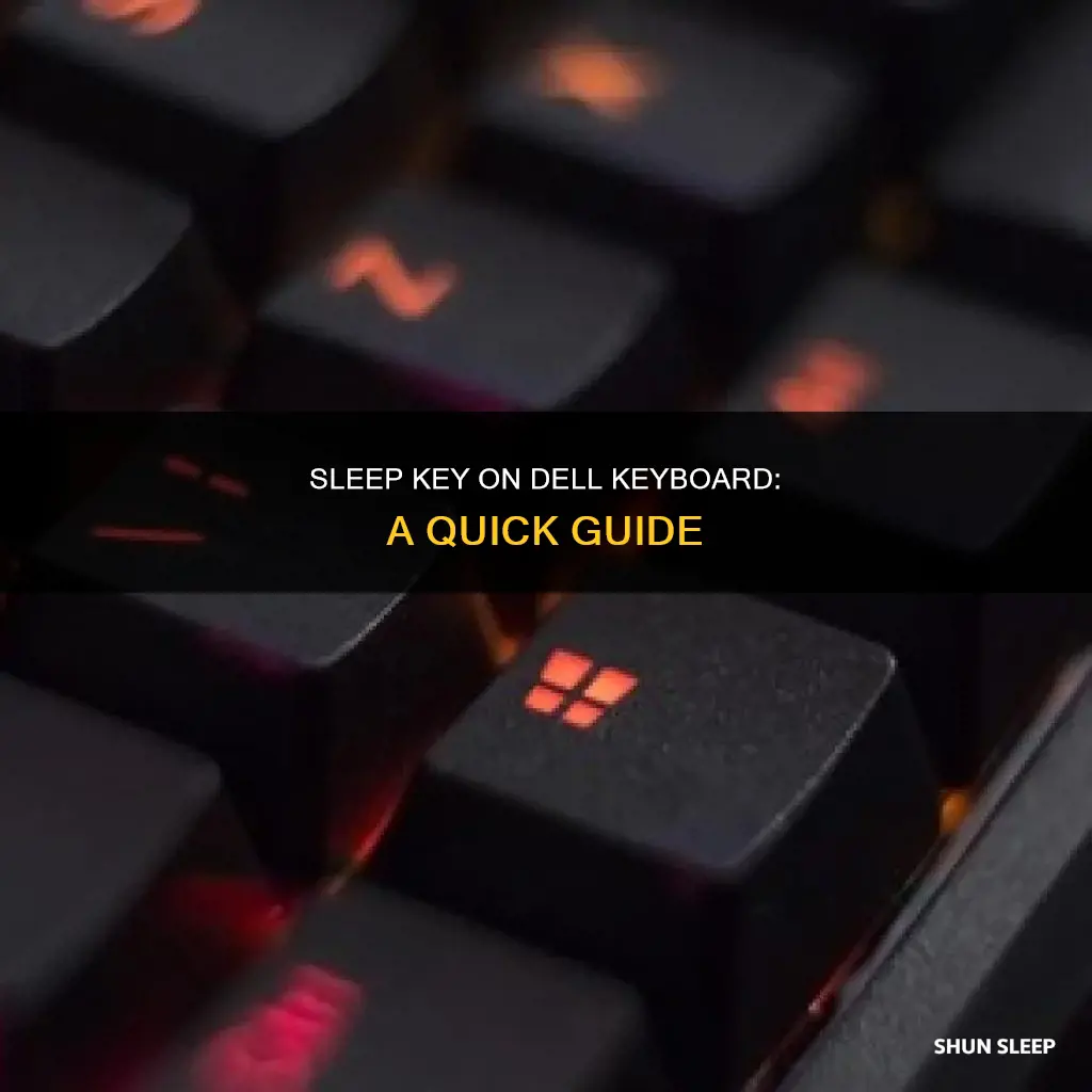 how to use sleep key on dell keyboard