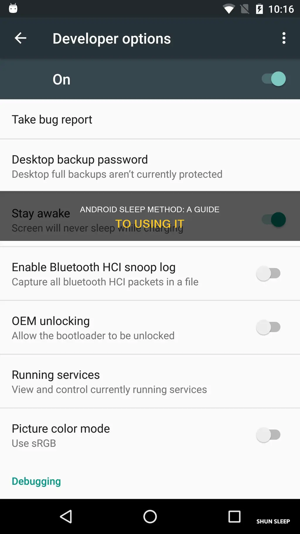 how to use sleep method in android