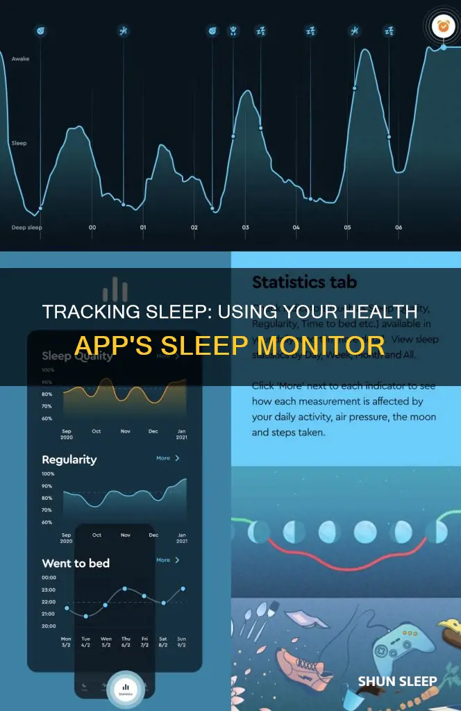 how to use sleep monitor on health app