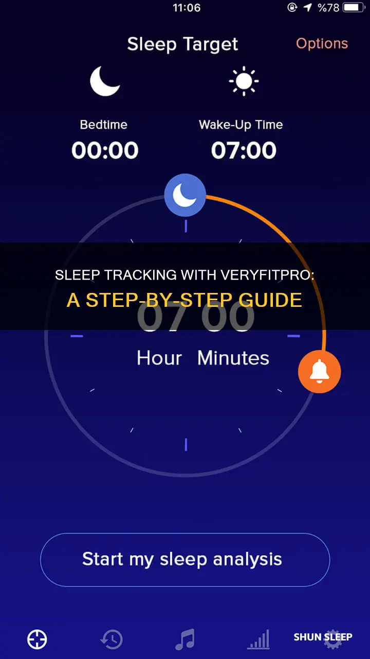 how to use sleep monitor on veryfitpro