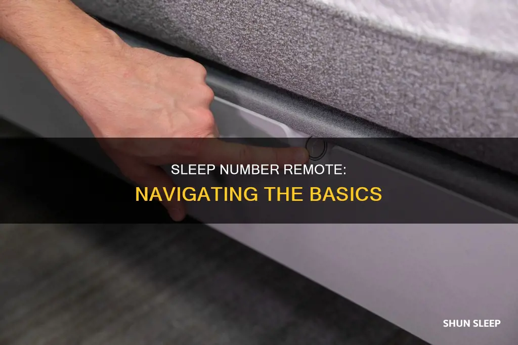 how to use sleep number remote control