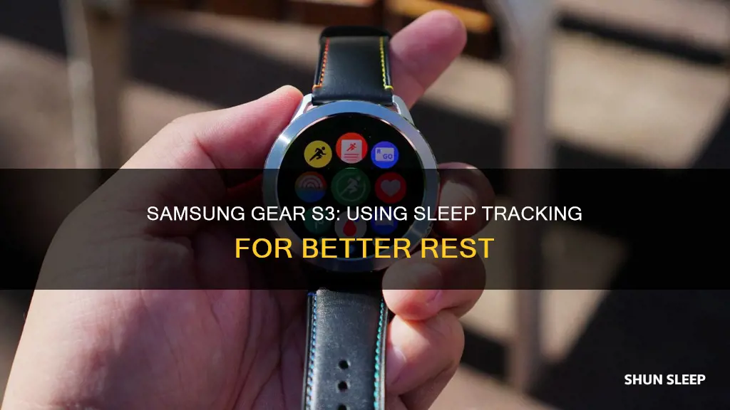 how to use sleep on samsung gear s3