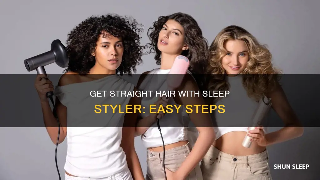 how to use sleep styler for straight hair