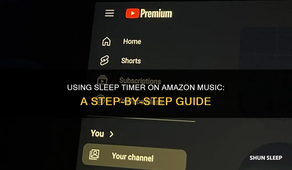 how to use sleep timer on amazon music