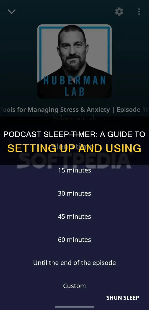 how to use sleep timer on podcast