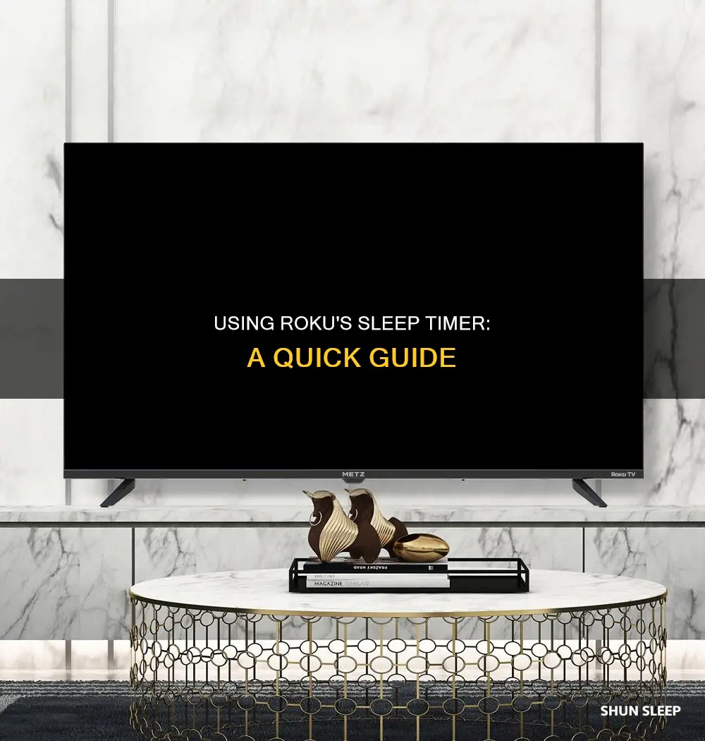 how to use sleep timer on roku