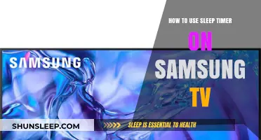 Using Sleep Timer on Samsung TV: A Guide