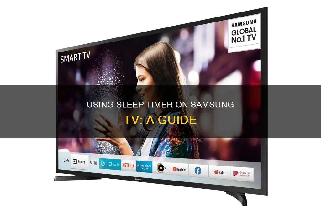 how to use sleep timer on samsung tv