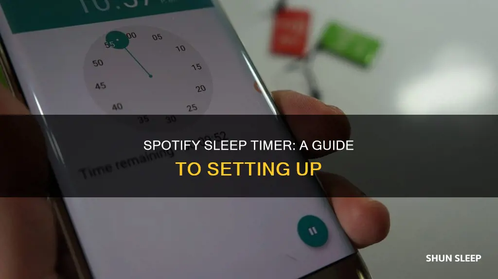 how to use sleep timer on spotify