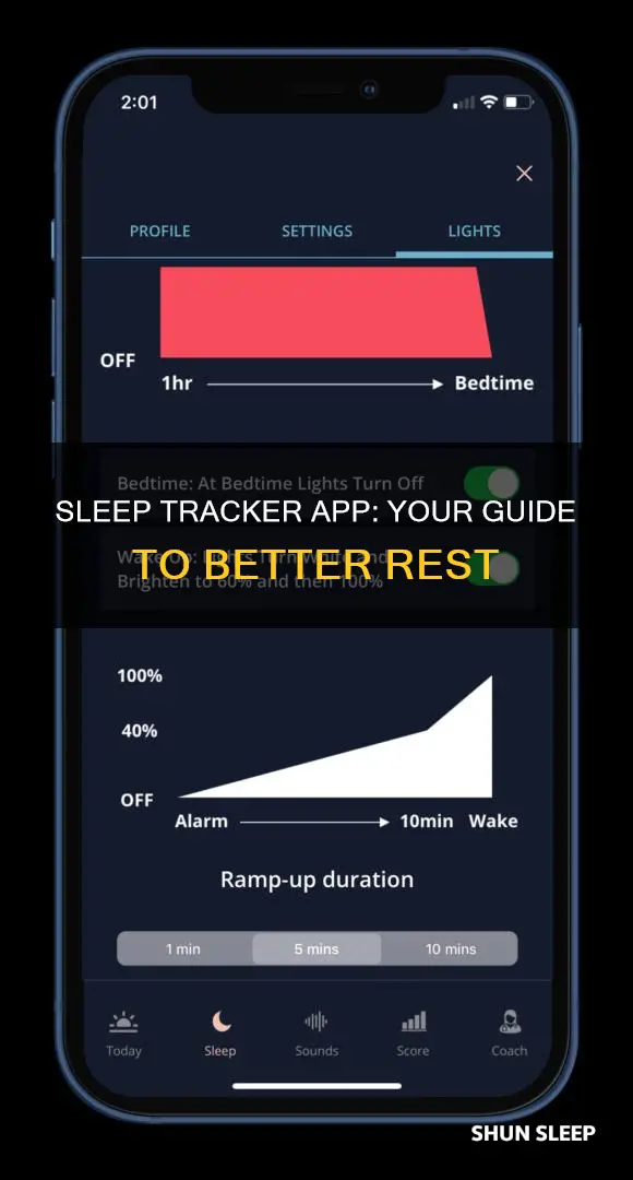 how to use sleep tracker app