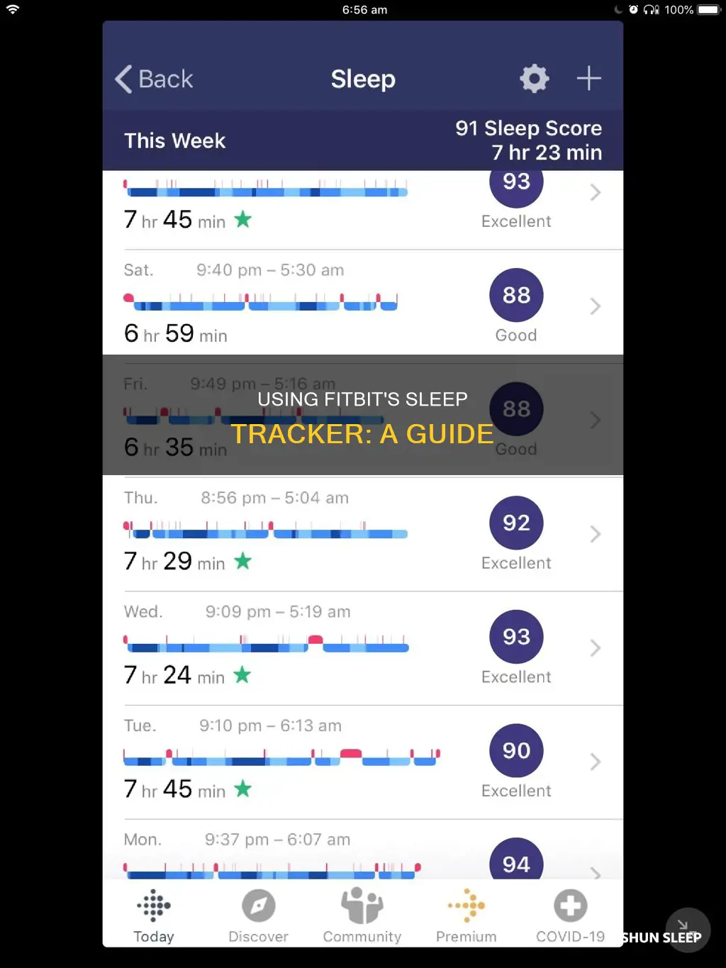 how to use sleep tracker on fitbit