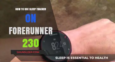Forerunner 230: Tracking Sleep with Ease