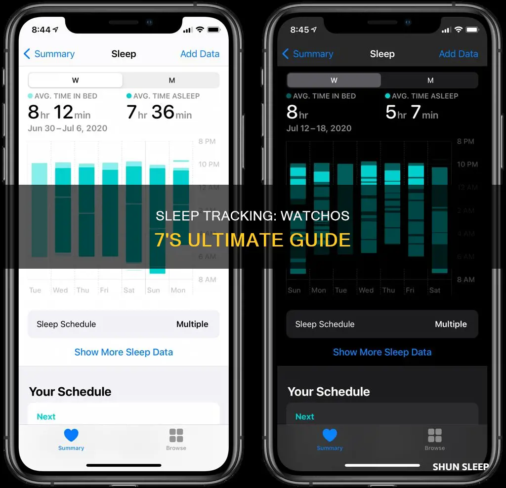 how to use sleep tracking watchos 7