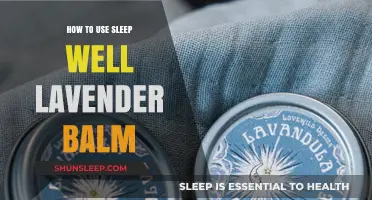 Apply Sleep Well Lavender Balm for a Peaceful Slumber