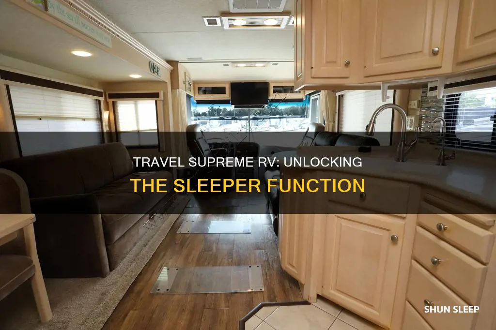 how to use sleeper in travel supreme rv
