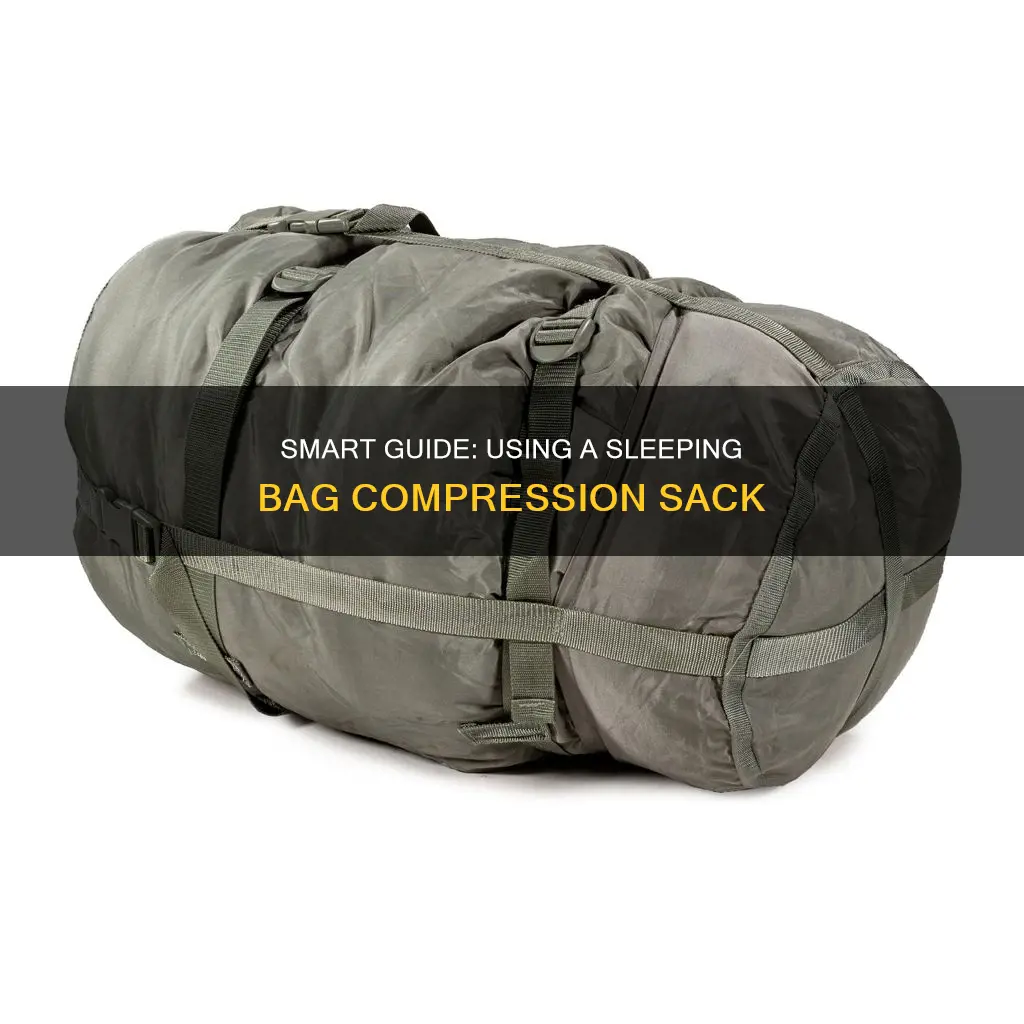 how to use sleeping bag compression sack