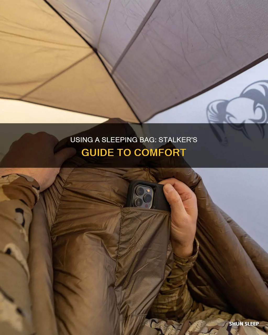 how to use sleeping bag in stalker