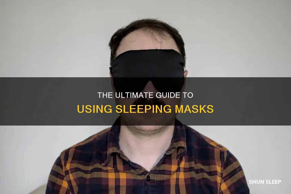 how to use sleeping mask correctly