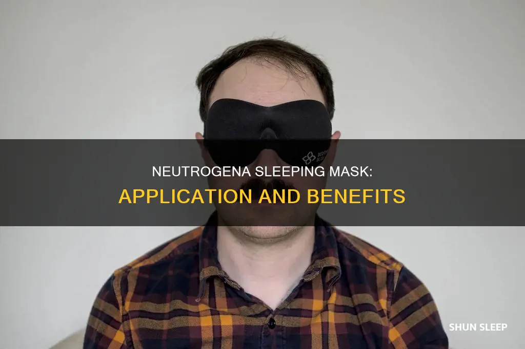 how to use sleeping mask neutrogena